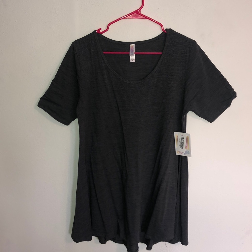 LuLaRoe Black Short Sleeve Scoop Neck Top